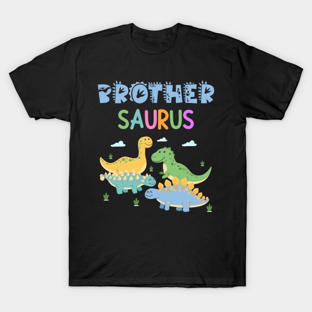 Dinosaur Funny Brothersaur family matching dinosaur Gift For Men father day T-Shirt by tearbytea